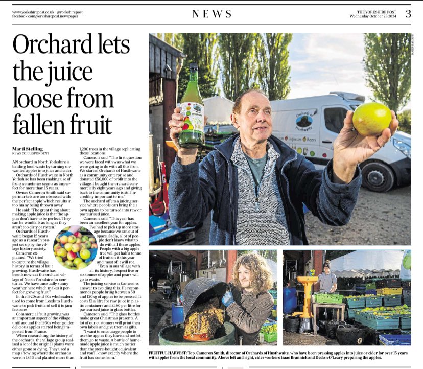 Orchard lets the juice loose from fallen fruit | The Yorkshire&nbsp;Post